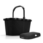 Reisenthel Carrybag Frame Black Shopping Basket with Black Cover