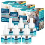 Woyamay Cat Calming Diffuser Refills - 6 Pack Cat Pheromones Calming Diffuser for Cat Anxiety Relief, Cat Pheromone Diffuser, 180 Days Pheromone Diffuser to Calm Cats, Fits All Common Diffuser Heads