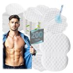 200Pcs Armpit Sweat Pads, Disposable Underarm Sweat Pad Under Arm for Men Women, Invisible & Ultra-Thin & Soft Sweat Pads for Outdoor Daily Wear
