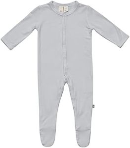 KYTE BABY Unisex Footie, Rayon Made From Bamboo- Snap Closure (18-24 Months, Storm)