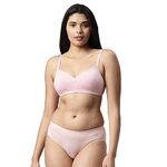 Enamor Non-Wired Racerback Strap Lightly Padded Womens T-Shirt Bra (Orchid, 32B)