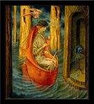 Tallenge - Exploraci�n de las fuentes del r�o Orinoco - Remedios Varo - Medium Framed Canvas (Canvas,22 x 24 � inches, MultiColour)