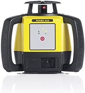Leica Geosystems Rugby 610 Rod Eye 120 Receiver, Alkaline Kit, Horizontal Flat Plane Laser
