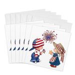 3dRose Vintage Child and Fireworks - Greeting Cards, 6 x 6 inches, set of 6 (gc_14251_1)