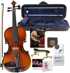Bunnel G1 Violin Outfit 4/4 Full Size - Carrying Case and Accessories Included - Solid Maple Wood and Ebony Fittings By Kennedy Violins