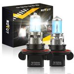 RDYCT H13 Halogen Bulb Super Bright Warm White High Low Beam Headlight Bulbs 12V 100W 90W 5500K, Pack of 2