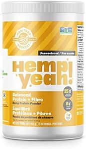 Manitoba Harvest Hemp Yeah Balanced Protein + Fibre Powder,Unsweetened,454g,with 15g protein,8g Fibre&2g Omegas 3&6 per Serving