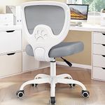 Primy Office Chair Ergonomic Desk Chair, Breathable Mesh Mid Back Computer Chair with Adjustable Height Comfortable Armless Executive Rolling Swivel Task Chair with Wheels for Home Studying Gaming