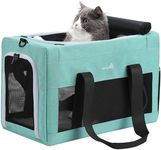 pecute® Cat Carrier Airline Approved, Extra Stable Cat Carrier Handbag, Portable Dog Carrier, Breathable Mesh Fabric Bag for Pets, Pet Carrier Suitable for Both Long And Short Trips
