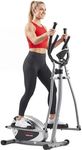 Sunny Health & Fitness Legacy Stepping Elliptical Machine, Total Body Cross Trainer with Hyper-Quiet Magnetic Belt Drive, Low Impact Exercise Equipment - SF-E905