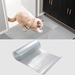 3.6FTCarpet Protector for Pets-Cat Carpet Protector for Doorway, DIY Anti-Slip Anti Scratch Under Door Cat Scratch Protector Mat,Easy to Cut Clear PVC Carpet Scratch Stopper,Cat Scratch Guard Carpet