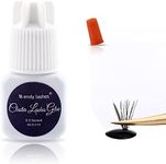 Individual Lash Glue Lash Cluster Glue DIY Eyelash Extension Adhesive Long Lasting Waterproof Low Irritation Eyelash Glue for Professional and Self Use Individual Cluster Lashes Black Glue (5ml)
