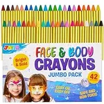 42PCS Face and Body Paint Crayons, 
