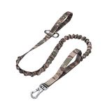 EXCELLENT ELITE SPANKER Bungee Dog Leash Tactical Nylon Adjustable Tactical Leash for Dogs Quick Release Elastic Leads Rope with 2 Control Handle(MCP)