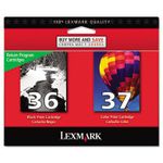 Lexmark - Inkcart,36/37,Rtn,2Pk,Bk