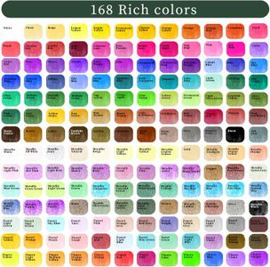 Artecho Watercolour Paint Set – 168 Vibrant Colors