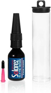 SOLAREZ Fly Tie UV Cure Resin Thin Hard Formula (0.5 oz Bottle) ~ Thin-Hard Fly Tying Cement, Fly Fishing Lures, Easily Build Durable Fly Heads and Bodies ~ Made in The USA