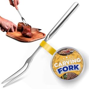 Two Pronged Fork Tine Elite - 11 Inch Kitchen Forks Carving Fork for Meat Stainless Steel Kitchen Utensils Meat Fork Carving Granny Fork - Meat Forks for Cooking Serving Forks Large for Meat