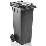 STORM TRADING GROUP Wheelie Bin 140L Outdoor/Indoor Commercial and Industrial Waste Disposal Wheel Bin Great For Workplace With Strong Rubber Wheels