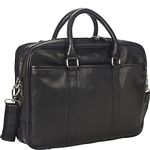 Mancini Leather Goods Colombian Double Compartment 15.6" Laptop/Tablet Zippered