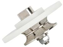 Diamond Hand Profiler/Router Bit White Nylon Cover Granite Worktop Full Bullnose (V20)