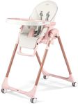 Peg Perego Prima Pappa Zero 3 - High Chair - for Children Newborn to 3 Years of Age - Made in Italy - Mon Amour (Beige & Pink)