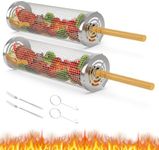 iHomara 2PCS Rolling Grill Baskets,