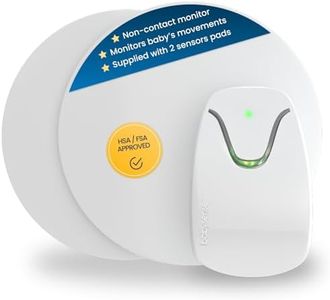 Babysense 7 Baby Sleep Breathing Movement Monitor for Newborn and Infants, No WiFi, Non Wearable, Non Contact Monitor with 2 Under-Mattress Sensors for Full Crib Coverage, FSA Baby Monitor