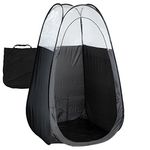 Black Spray Tan Tent with Carry Bag - Large