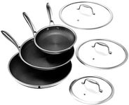 HexClad 6 Piece Hybrid Nonstick Fry