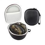 Hard Shell Shockproof Protective Storage Bag Carrying Case for Howard Leight Impact Sport Electronic Shooting Earmuffs (Black)