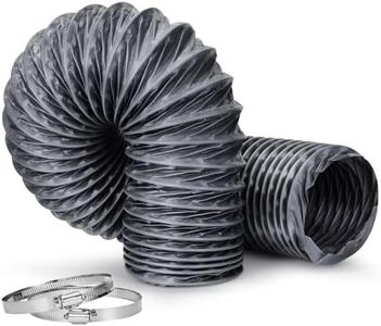 Dryer Vent Hose, 4 Inch X 16FT Flexible Nylon Ducting – Wear-Resistant & Tear-Proof Venting Hose, Upgraded Fire-Resistant Hose for HVAC, Greenhouse(Length 16.4 Feet)