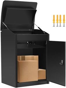 YITAHOME Outside Package Delivery Box with Coded Lock, 16.5x13.8x25.4 inch Lockable Anti-Theft Parcel Drop Box, Locking Mailbox for Outside Home Garden, Office, School