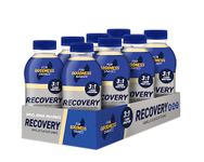 For Goodness Shakes Vanilla Flavour Recovery Drink, 15g Protein, Ready-To-Drink, Fat-Free, Packed With Essential Recovery Vitamin D, B12, Folic Acid & Niacin Protein Shake Drink, 235 Kcal, 8x435ml