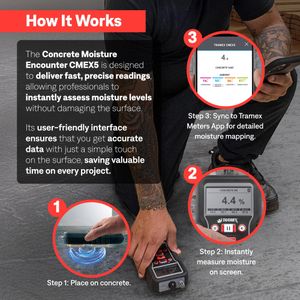 Tramex Concrete Moisture Meter – Digital Surface Moisture Tester