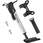 Dual Action Bike Pump, [Smart Valve] Diyife Mini Bicycle Pump with Gauge, [120 PSI] Bike Tire Pump with Mounting Bracket for Road, Mountain Bike Automatically Fits Presta Schrader Valve