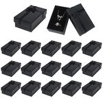 Nideen 15 Pack Jewellery Gift Boxes, 8x 5x 3cm Small Gift Boxes for Jewellery Rings Earrings Necklace, Jewellery Display Boxes Packaging Boxes, Black