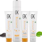 GK HAIR The Best Professional Hair 300ml Kit Keratin Treatment Brazilian Complex Blowout Straightening Smoothing For Dry Frizzy hair Silky Natural