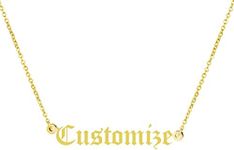 Awegift Personalized Name Necklace 