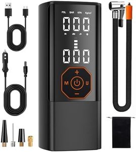 Portable Cordless Air Compressor Tire Inflator – 180PSI Electric Pump for Car, Motorcycle, Bike, SUV with LED Light & Digital Display