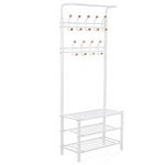 SONGMICS Coat Racks, Alloy Steel, White, 1866634cm