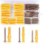 Norvens 116 PCS Screws and Wall Plu