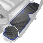 Xtreme Mats Golf Cart Floor Mat for Rear Seat Kits & Rear Facing Foot Rests - Fits Select ICON Rear seat Kits (2021+) - Blue Trim