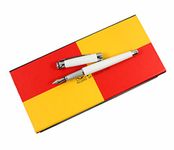 Hillento Picasso 903 Fountain Pen Iridium Pen White and Silver Clip Pen with Gift Pen Box Set