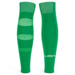 Performance Football Sock Sleeves - Premium LION BREATHE Technology - Breathable Mesh To Reduce Pressure On Calf Muscles (UK, Alpha, L, Green)