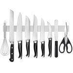 SMART&COOL Magnetic Knife Holder for Wall - 45CM (17.7 Inch) Stainless Steel Magnetic Knife Strip Rack with Extra Strong Magnet for Knives, Kitchen Utensils and Tools
