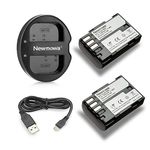 D-Li90 Newmowa Replacement Battery (2-Pack) and Dual USB Charger for Pentax D-LI90 and Pentax 645D, 645Z, K-01, k-1,K-3, K-5, K-5 II, K-5 IIs, K-7