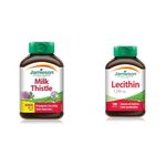 Jamieson Milk Thistle 4,500mg 60+30 Caplets & Lecithin Softgel, 100 count