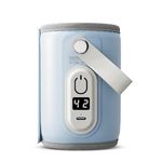 StarAndDaisy Bottle Warmer for BabiesL, Water Warmer with Adjustable Temperature Control Portable & USB, Constant Temprature Control Technology, Baby Feeding Bottle Warmer for Car Travel Outdoor (Light Blue)