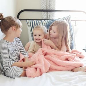 SARANONI Super Soft Comfy Bamboni Blanket for Kids and Teens 40" x 60" (Peach, 40" x 60")